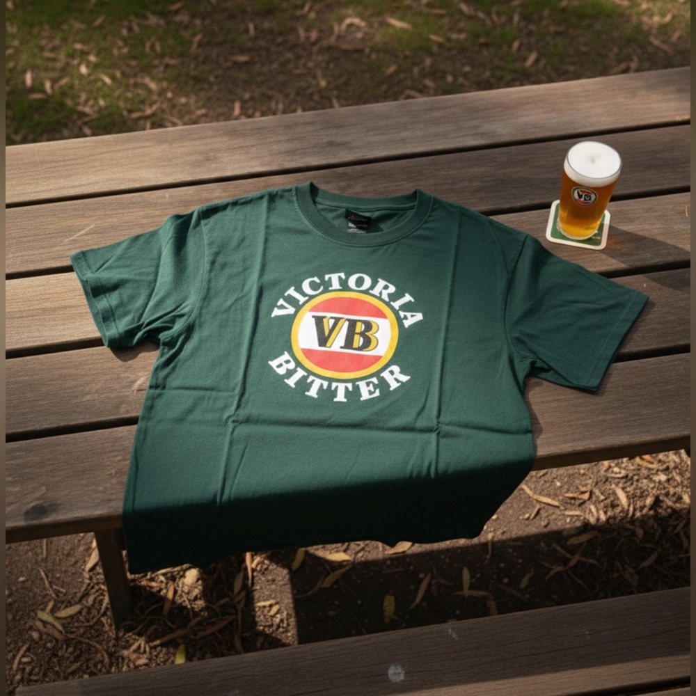 VICTORIA BITTER Men’s Vintage 90’s Graphic Beer Logo T-Shirt